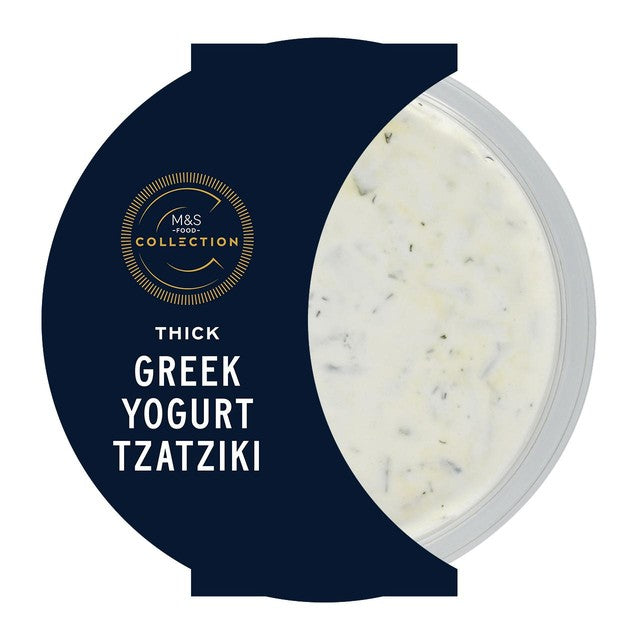 M&S Thick Greek Yogurt Tzatziki 170g, imported from the UK