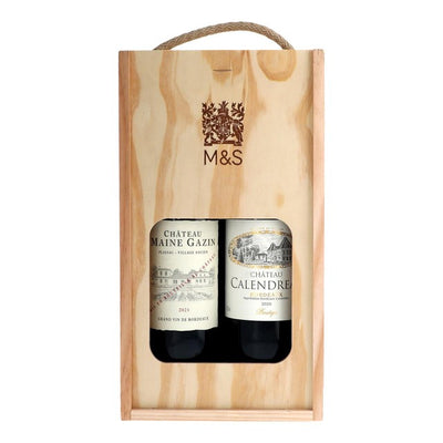M&S Bordeaux Red Wine Gift Box 2 x 75cl