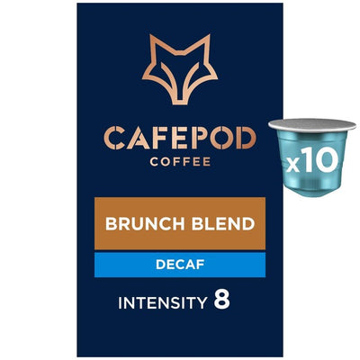 CafePod Decaf Brunch Blend Nespresso Compatible Coffee Pods 10 Pack