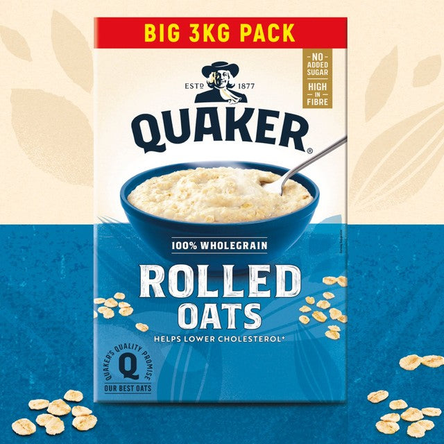 Quaker porridge oats 3kg imported from the UK