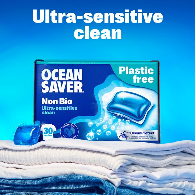 OceanSaver non-bio washing capsules 30 capsules, imported from the UK