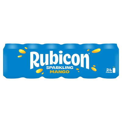Rubicon Sparkling Mango Juice Soft Drink 24 x 330ml