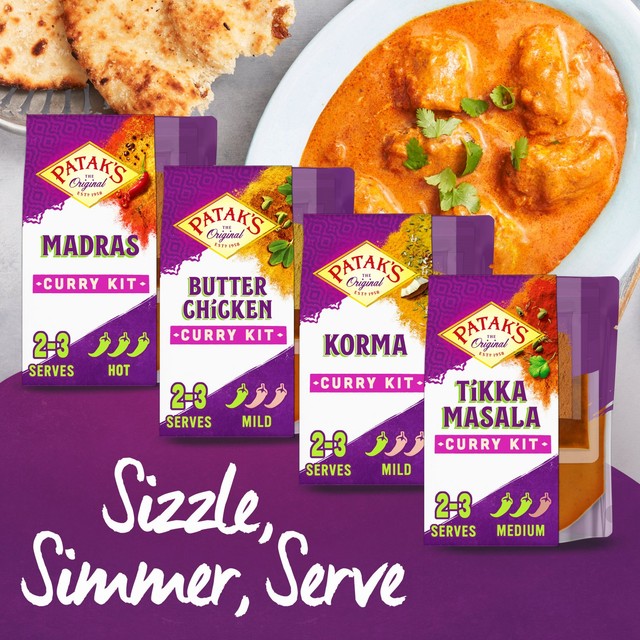 Patak's Madras curry meal kit 270g, imported from the UK