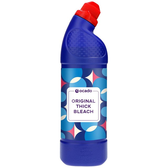 Ocado Original Thick Bleach 750ml, imported from the UK