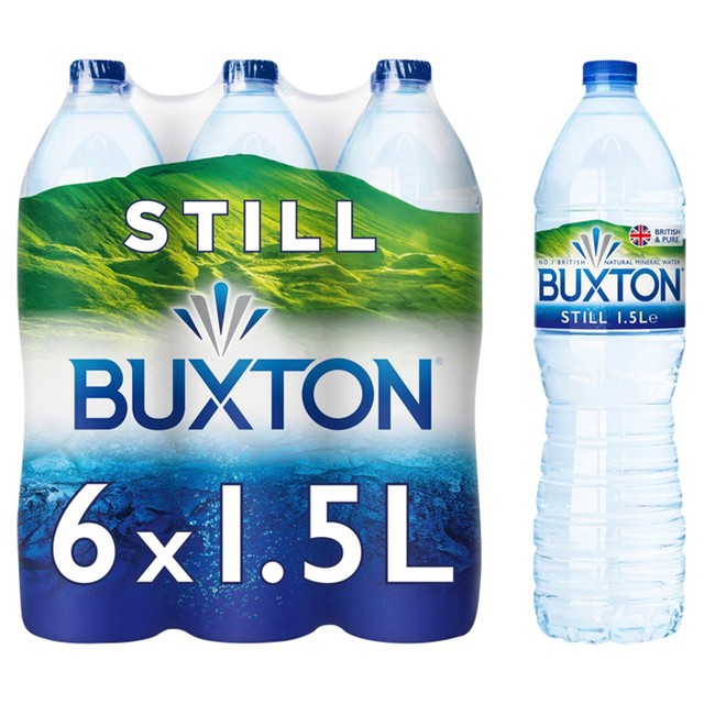Buxton still mineral water 1.5 litre 6 pack - British product