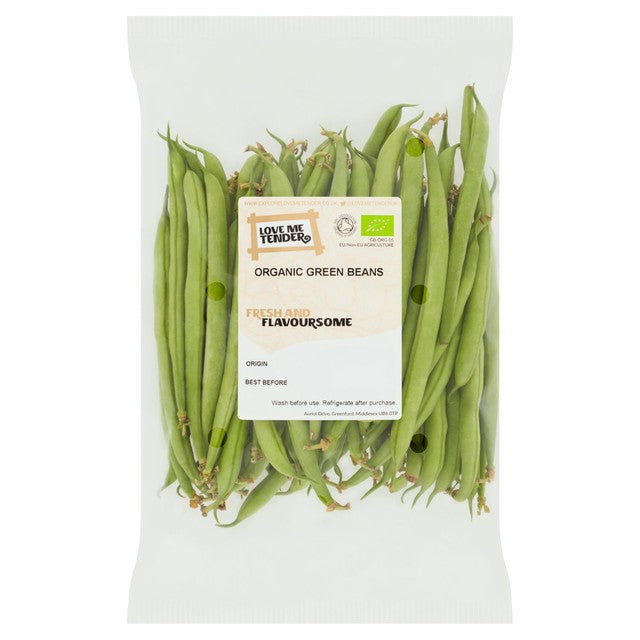Love Me Tender organic green beans 350g, UK version