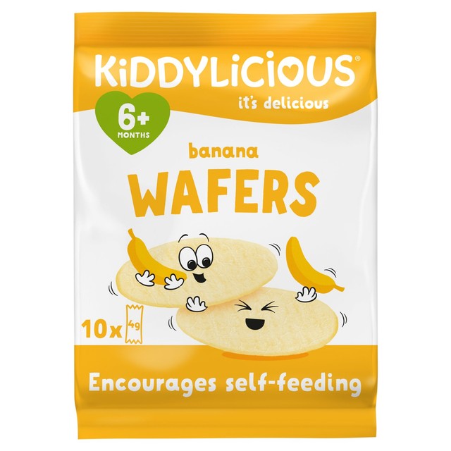 Kiddylicious banana flavoured baby wafers 40g, UK version