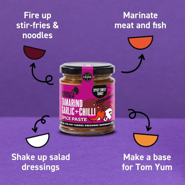 Woolf's Kitchen tamarind, garlic and chilli spice paste 190g (British brand)