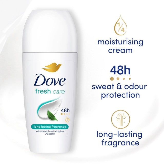 Dove women's antiperspirant deodorant roll-on Fresh 50ml - British product