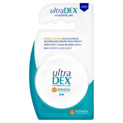 UltraDEX Anti-Bacterial Coated Interdental Tape Interdental Care 25m