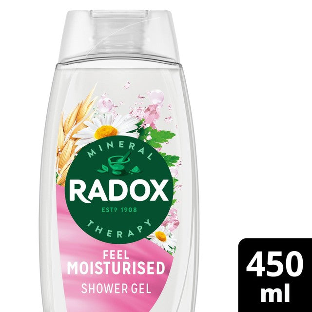 Radox Feel Moisturised Mood Boosting shower gel 450ml, imported from the UK