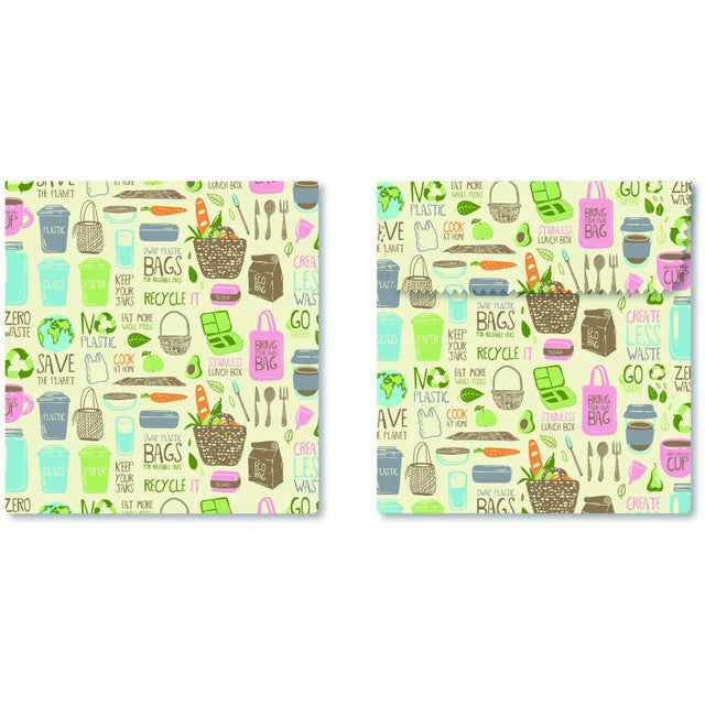 Tala zero waste sandwich and snack bag 17x18cm and 17x22cm (British brand)