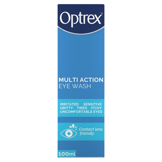Optrex Multi Action Soothing Eye Wash 100ml, imported from the UK