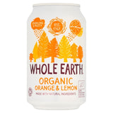 Whole Earth sparkling orange and lemon drink 330ml (British brand)