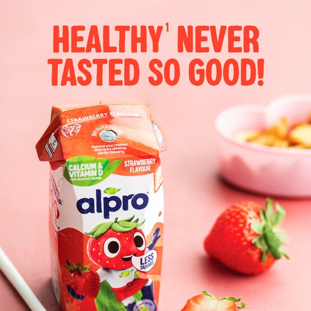 Alpro Kids Soya Drink Strawberry 200ml - British product