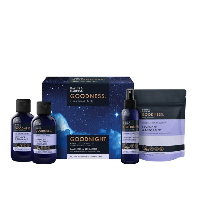 Baylis & Harding Goodness Sleep Goodnight bath and body gift set - British product