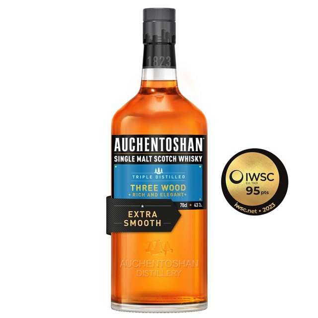 Auchentoshan Three Wood single malt Scotch whisky 70cl - British product