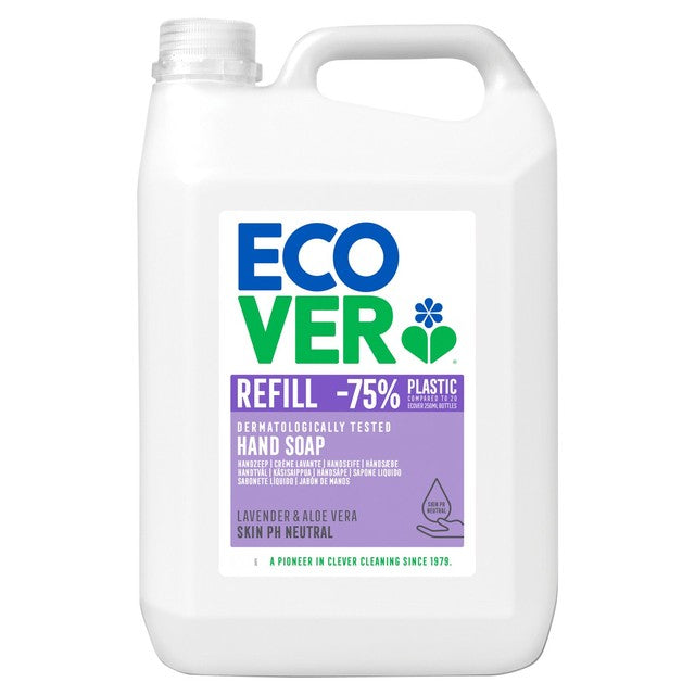 Ecover Lavender & Aloe Vera liquid soap refill 5L - British product