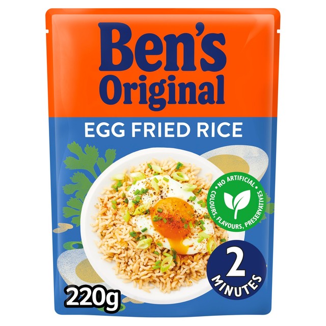 Ben's Original egg fried microwave rice 220g - British product