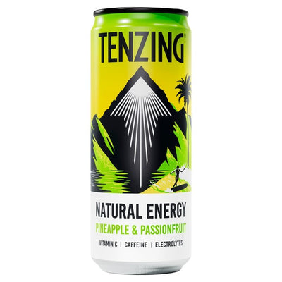 Tenzing Natural Energy Pineapple & Passionfruit BCAA Energy Drink 330ml