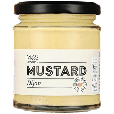 M&S Dijon Mustard With White Wine French Style 185g