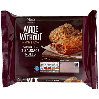M&S Made Without Sausage Rolls Gluten-Free Pastry 2 Pack