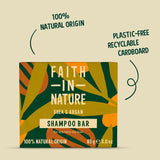Faith in Nature Shea & Argan shampoo bar 85g - British product