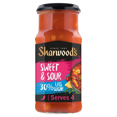 Sharwood's Reduced Sugar Sweet and Sour Stir Fry Cooking Sauce 425g
