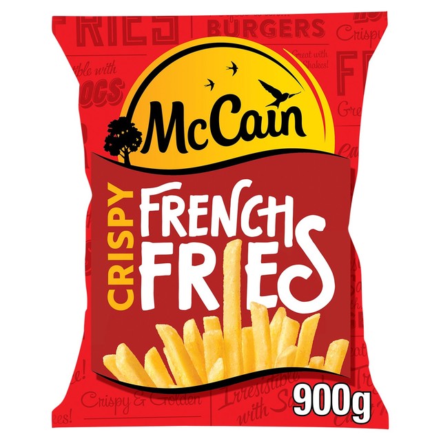 McCain crispy French fries 900g, imported from the UK