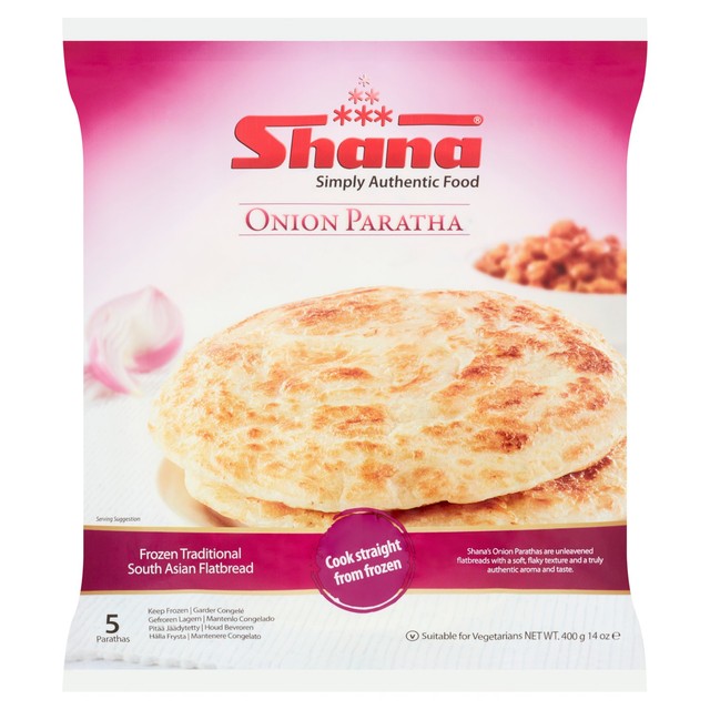 Shana Onion Paratha flatbread 400g (British brand)
