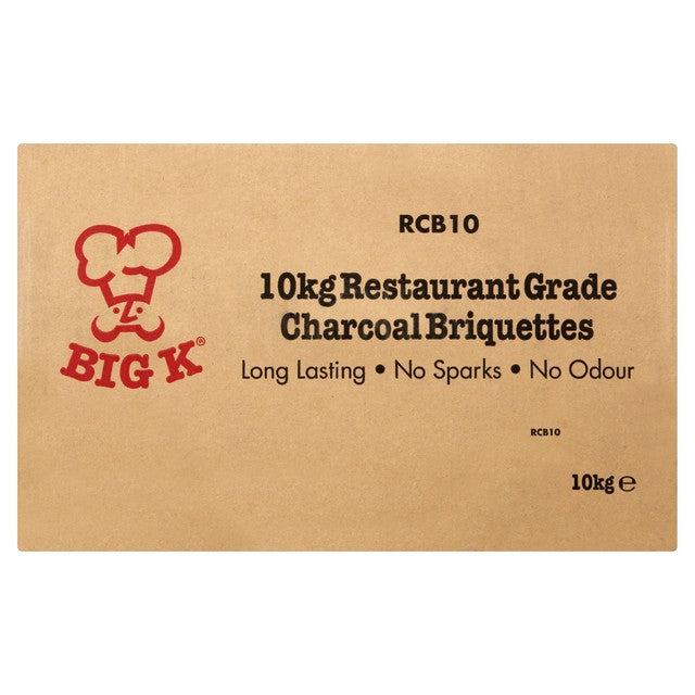 Big K Restaurant Grade Charcoal Briquettes 10kg - British product