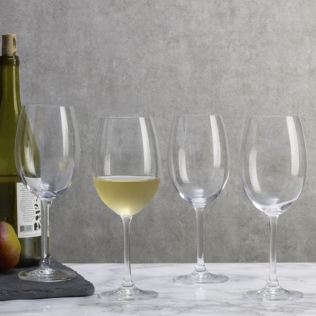 Mikasa Julie white wine glasses 16.5oz set of 4, imported from the UK
