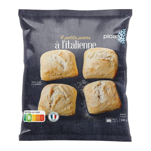 Picard Mini Italian bread rolls 6 per pack, imported from the UK