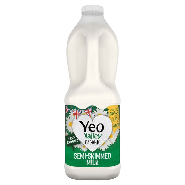 Yeo Valley organic semi skimmed milk 2L (British brand)