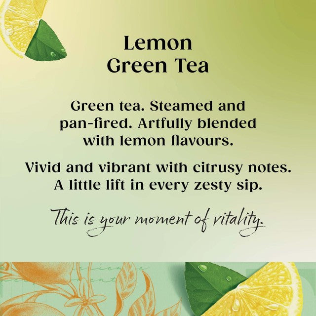 Twinings lemon green tea bags 20 tea bags (British brand)