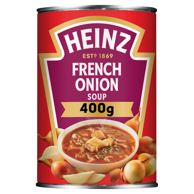 Heinz French onion soup can 400g, UK version