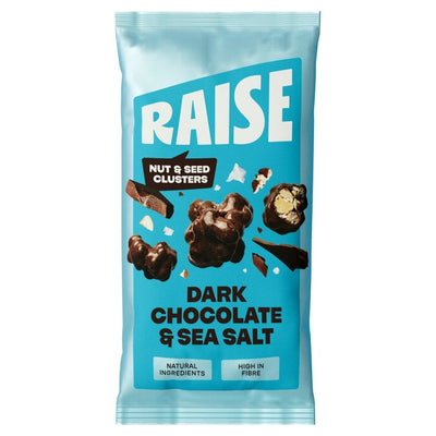 Raise Dark Chocolate & Sea Salt Clusters Snack Bar 35g