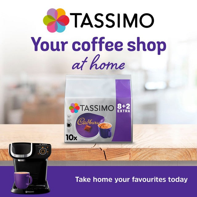 Tassimo Cadbury hot chocolate pods 8 capsules (British brand)