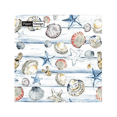 Duni Beach Shells 3ply Napkins 33cm