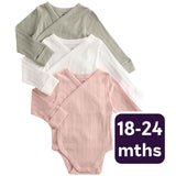 M&S Girls Bodysuits Khaki 18-24 M, imported from the UK