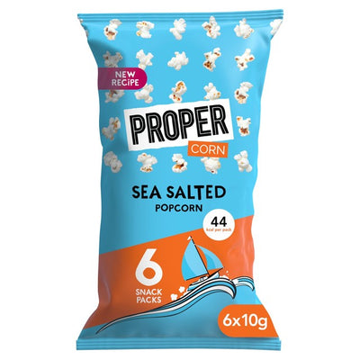 Propercorn Lightly Sea Salted Popcorn Multipack 6 x 10g