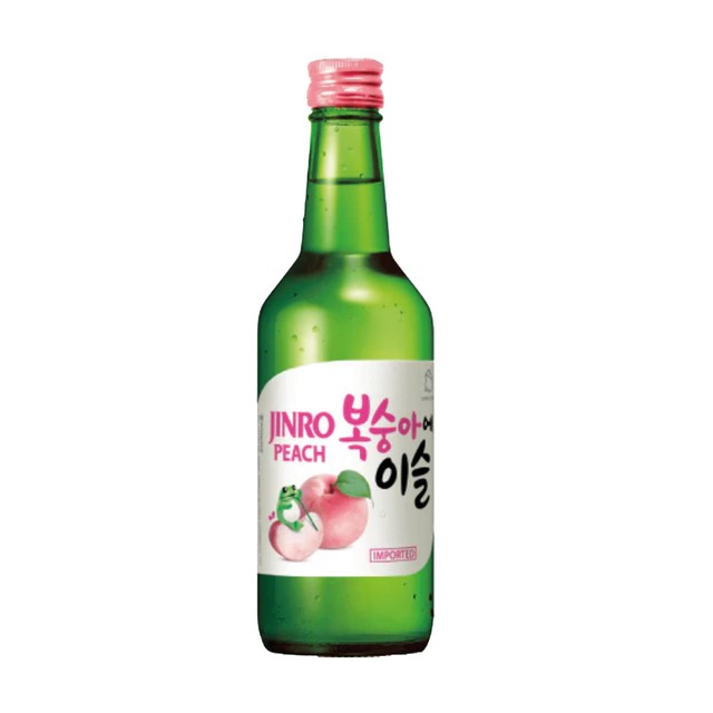 Jinro Peach Soju 350ml, UK version