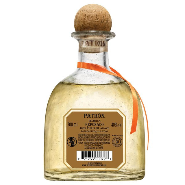 Patron Reposado Tequila 70cl, imported from the UK
