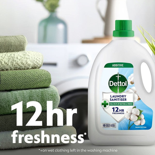 Dettol Antibacterial Laundry Cleanser Fresh Cotton 2.5L - British product