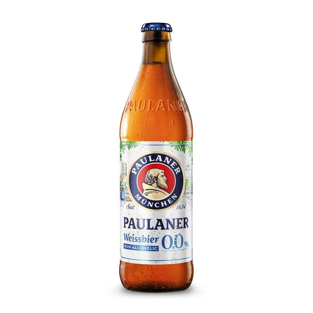 Paulaner Weissbier 0% non-alcoholic beer 500ml, imported from the UK