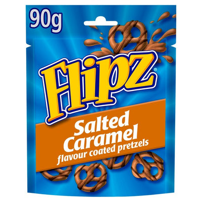 Flipz Salted Caramel Flavour Coated Pretzel Snack 90g