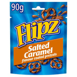 Flipz salted caramel flavour coated pretzels 90g - British product
