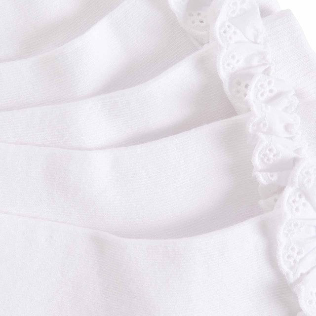 M&S girls frill socks white size 8-12 small, imported from the UK