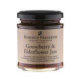Rosebud Preserves Gooseberry & Elderflower Jam 227g, imported from the UK