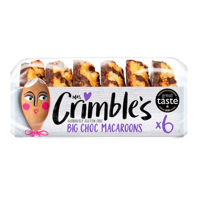Mrs Crimble's Biscuits sucrés Macarons au chocolat 6 gros sans gluten 195g